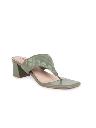 Bata Womens Lever Thong Fashion Sandal Heels, (7717573), 3 UK, Green