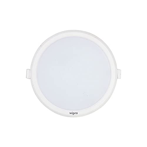 Wipro 18 Watt Iris Neo Nextgen, 4000K Recessed Slim Led Downlighter (Natural White, Pack of 1) – Plastic
