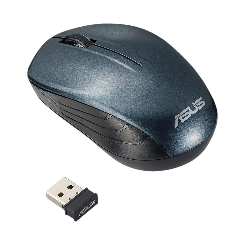 ASUS WT200 / WT200 Ergonomic Design, 1200 dpi Ambidextrous Optical Mouse Runs on 1 AA Battery- upto 15 months life, 1200 DPI(2.4GHz Wireless, Blue)