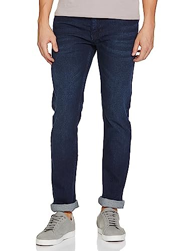 Pepe Jeans Men’s Mid Rise Slim Fit Jeans Dark Navy Blue