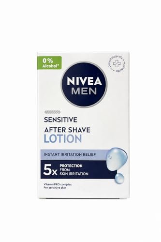 NIVEA MEN Shaving, Sensitive After Shave Lotion for Face, 100ml