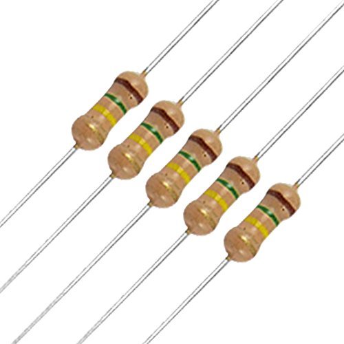 INVENTO 25Pcs 150K Ohm Carbon Film Resistor 1/4 W Resistance 0.25 Watt 250mW 5% Tolerance For DIY