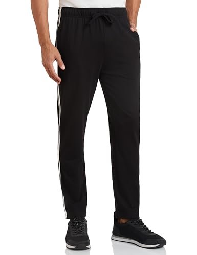 Amazon Brand – Symbol Men’s Lounge Bottom (KTRK-02_Black _Large)