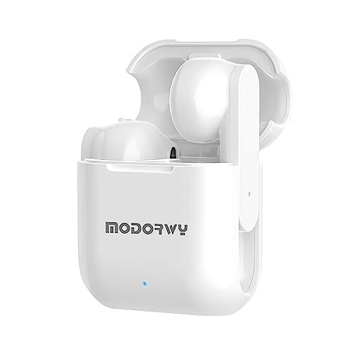 Modorwy ME2103 TWS Earbuds with Pro+ Calling HD Mic | 48hrs Playtime | Deep Bass | Touch Control | IPX5 | Comfort Fit Ergonomic Design | Bluetooth 5.3v | Quick Connectivity | Type-C Fast Charging Port