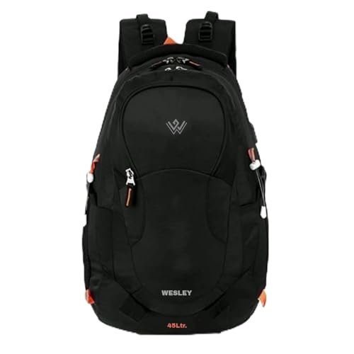 Wesley Spartan 45 Ltr Unisex trekking Rucksack Travel Backpack with Raincover and Internal Organiser