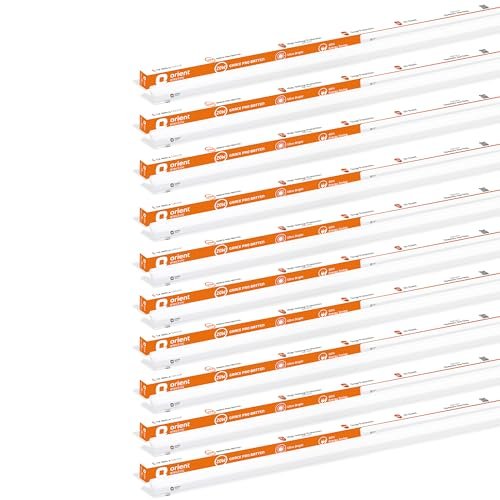 Orient Electric 20W Grace Pro LED Batten | Up to 4 kV surge protection | Ultra Slim Design| LED Tubelight for Home| Sleek & Stylish Design| Cool White| Pack of 10