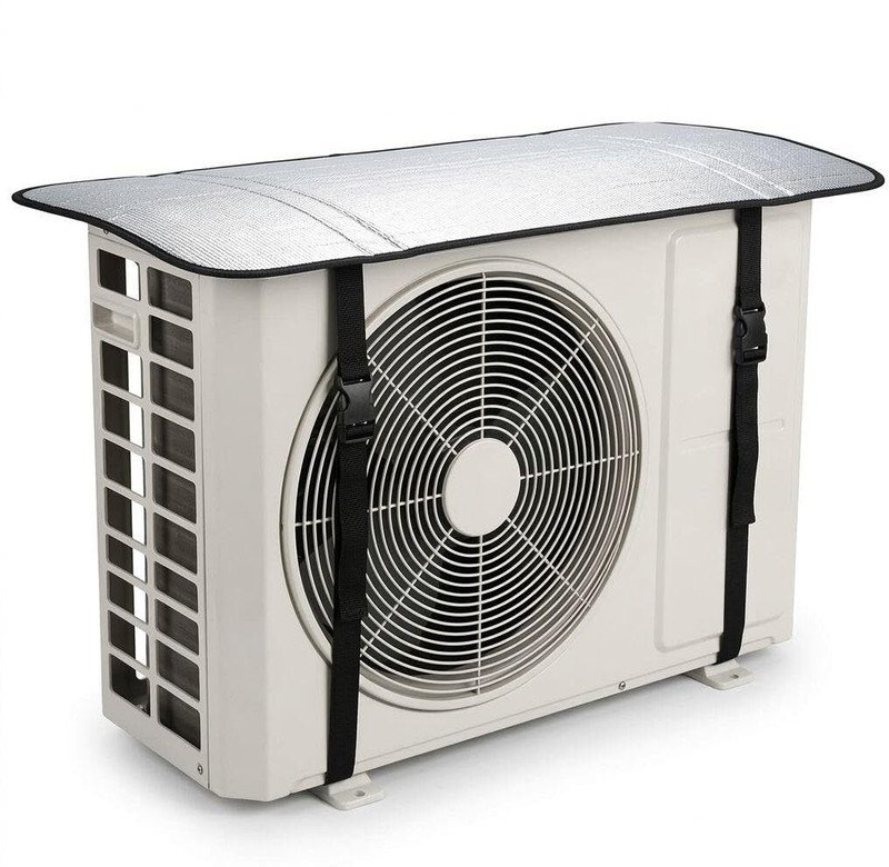 KCE STORE Air Conditioner  Cover(Width: 50 cm, SILVER)