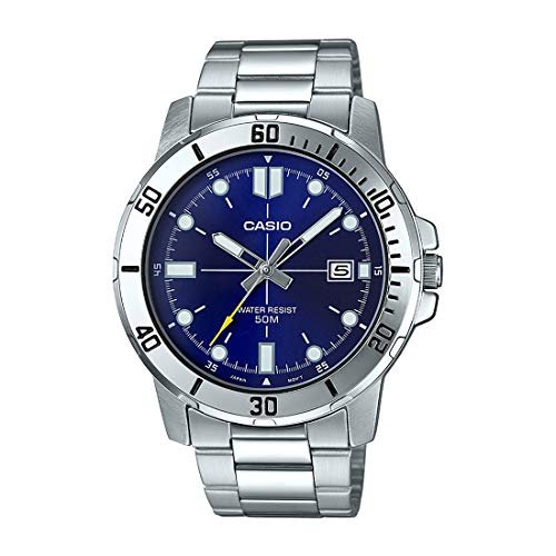 Casio Enticer Analog Blue Dial Men’s Watch-MTP-VD01D-2EVUDF (A1364)