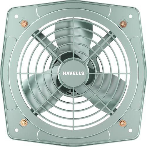 Havells Ventil Air DSP 230mm Exhaust Fan | Strong Air Suction, Rust Proof Body |Suitable for Bathroom, Kitchen, and Office| Warranty: 2 Years | (Pack of 1, Pista Green)