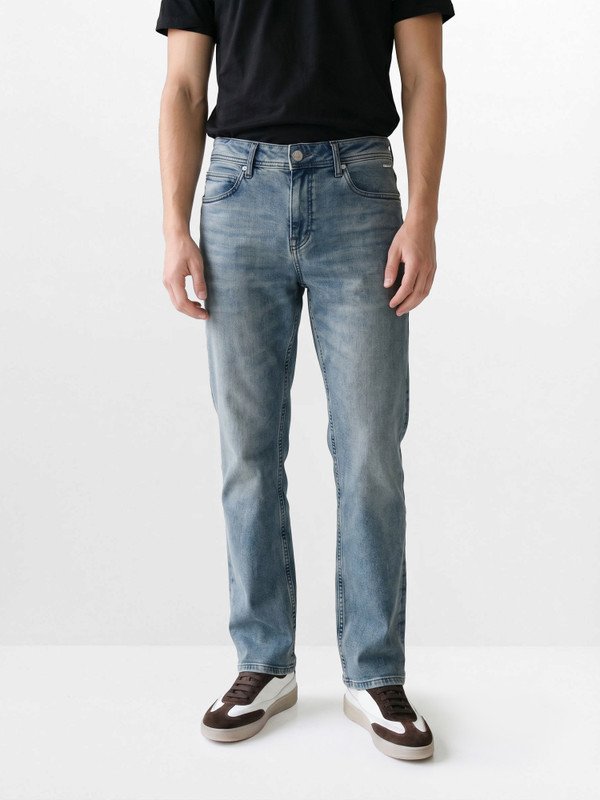 THE BEAR HOUSE Boot-Leg Men Light Blue Jeans