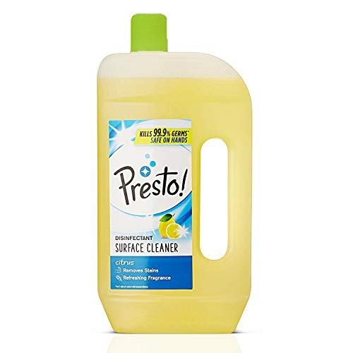 Amazon Brand – Presto! Disinfectant Surface/Floor Cleaner – 975 ml (Citrus)