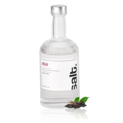 Salt. Oral Care Elixir Gum Healing Mouthwash – 330ml | Natural Relief for Bleeding & Swollen Gums | Aloe Vera, Sage & Elderflower Formula | Supports Gum Health, Fresh Breath & pH Balance