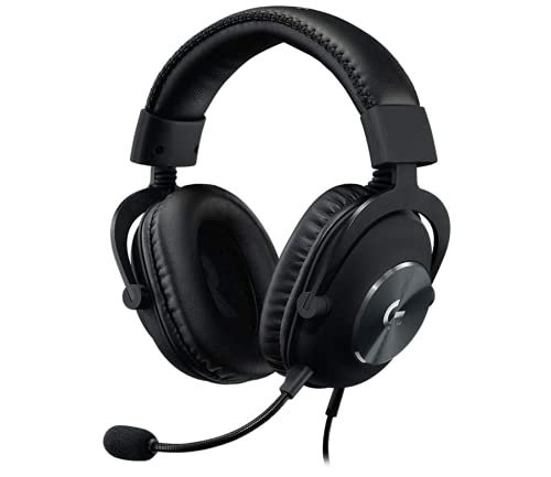 Logitech G Pro X Gaming Wired Over Ear Headphones with Mic Blue Voice DTS Headphone:X 2.0, 50Mm Pro-G Drivers, 2.0 Surround Sound for Esports Gaming, Pc/Ps/Xbox/Vr/Nintendo Switch – (Black)