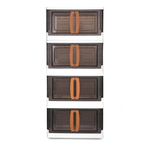 CELLO Foldable Plastic Cupboard for Storage | DIY Collapsible Wardrobe & Luggage Organizer | PP Cabinet for Clothes | White Finish