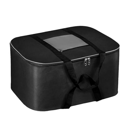 RENVA Underbed Storage Bags Foldable Clothes Bag Large Capacity Storage Containers with Clear Window Reinforced Handles Organizer for Comforters Blankets Bedding (Adam, 1, count)