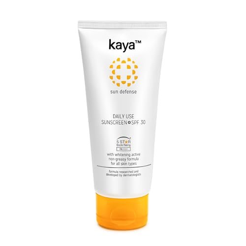 Kaya Clinic Daily Use Sunscreen SPF30 PA++++ | Contains Niacinamide | PABA Free | Non Greasy Formula | All Skin Types | 75ml