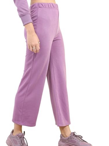 Tokyo Talkies Women Mauve Flared Track Pants