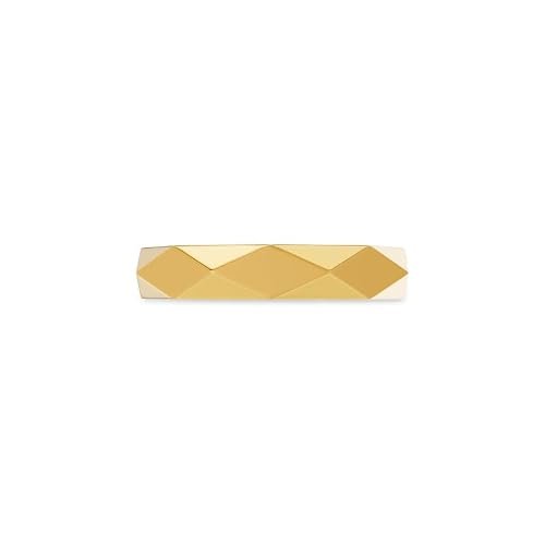 Kisna Diamond & Gold Jewellery 9KT (375) Yellow Gold For Women|Real Gold Band|Gold Band Women|Stylish & Simple Daily Wear Gold Band|Gift for Her, Birthday, Anniversary|Mosaic Gold Band S14