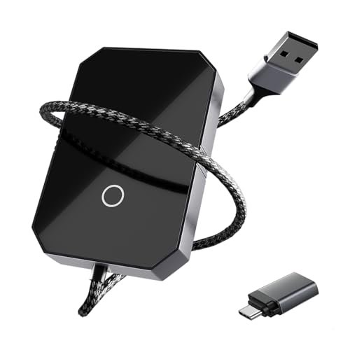 Lifelong 2-in-1 Wireless Car Play Adapter | Android Auto Wireless Adapter for car | Carplay Device for car | Supports 5.8GHz Wi-Fi & Bluetooth 5.4 | Auto Connect | USB-C/A | Fast & Stable Connection