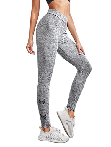 DTR FASHION Women’s Grey Stretchable Lycra Blend Casual Legging (JTRT_08_32)