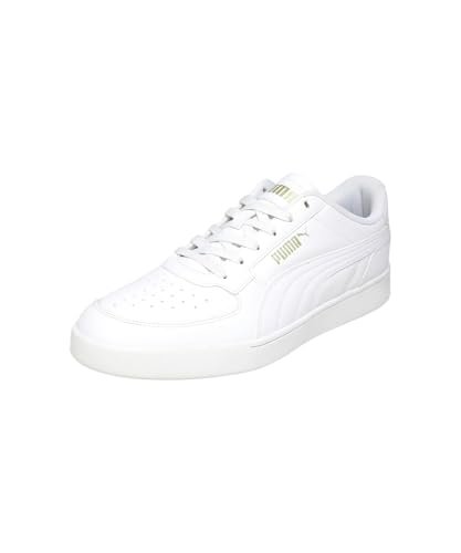 PUMA | Court Curves Everyday Comfort Sneakers | White-Metallic Gold | 10UK