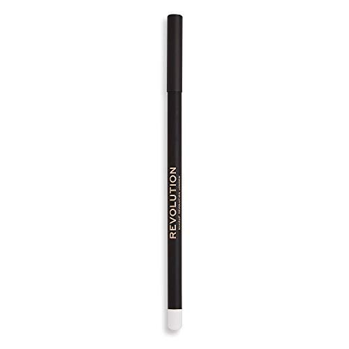 Makeup Revolution Kohl Pencil Eyeliner (White)| Waterproof Makeup For Day to Night| Twist Up Pencil – Waterproof, Smudge Proof & Long Lasting Eye Makeup-1g