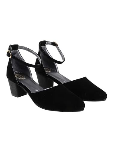 Shoetopia girls Girls-Belly-J2 Black Sandal – 3 UK (Girls-Belly-J2-Black)
