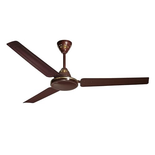Khaitan Freedom – 1200mm Hi-Speed Ceiling Fan | BEE Star Rated | Durable | Superior Air Delivery | Energy Efficient | Rust Resistance | Decorative fan for Rooms | 2-Years Warranty | Brown – Pack of 1