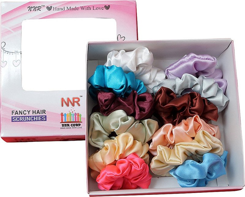 NNR Satin scrunchies Rubber Band(Multicolor)