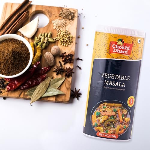 Chokhi Dhani Vegetable Masala 100g | Mixed Veg Curry Masala Powder | All-Purpose Sabzi Masala | Authentic Indian Spice Blend for Gravy & Dry Dishes | Homemade Style | No Preservatives