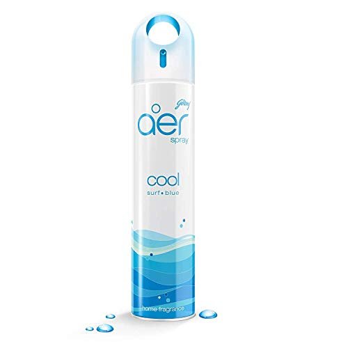 Godrej aer Spray | Room Freshener for Home & Office – Cool Surf Blue | Pack of 2 (220 ml each)| Long-Lasting Fragrance