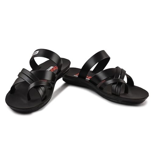 ACTION SYNERGY Mens Ultralightweight Can3-Black-7 | Comfort | Premium | All Season | EVA Ortho Slides For Men