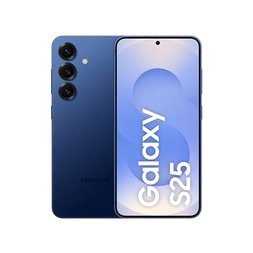 Samsung Galaxy S25 5G Smartphone with Galaxy AI (Navy, 12GB RAM, 256GB Storage), Snapdragon 8 Elite, 50 MP Camera with ProVisual Engine and 4000mAh Battery