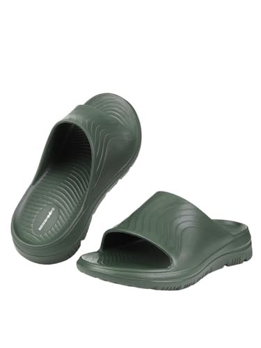Bewakoof Men’s Olive Green EVA Comfy Sliders_685409_Green_UK7