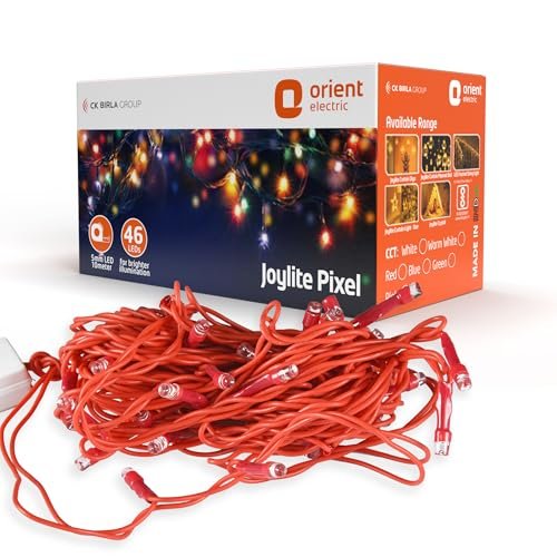 Orient Joylite LED Pixel Strip Light for Home Decoration | Direct Plug-in | 46 LEDs | Pack of 1 (10 Meter, Pixel Red)