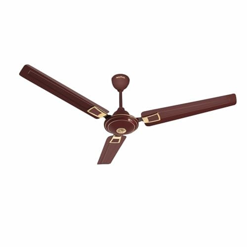 ACTIVA Apsara 1200mm Ceiling Fan | 390 RPM High Speed Air Delivery | BEE & BIS Approved | Anti-Dust Coating | Low Noise Operation | Large Sweep | 2-Year Warranty | Deco Brown
