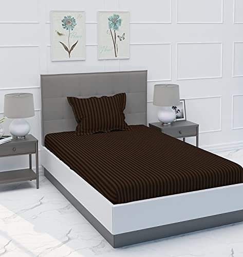 Syriddyaas With Device® Prime Collection 179 TC Cotton-Blend Single Size(90×60) Inch 1 Bedsheet with 1 Pillow Covers (Paris Grey)