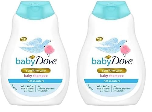 Baby Dove Shampoo 200 ml, Mild No Tears Rich Moisture Baby Shampoo for kids, Gentle Care for Baby’s Soft Hair – No sulphate, no Paraben shampoo (Pack of 2)