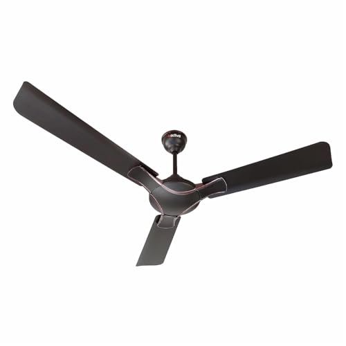 ACTIVA Corolla 1200mm Ceiling Fan, 390 RPM High Speed Air Delivery, BEE & BIS Approved, Large Sweep, Anti Dust Coating, 2 Years Warranty – Smoke Brown