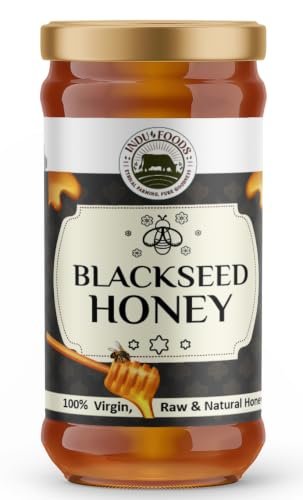 Indu Foods Blackseed Honey, 100% Virgin Raw & Natural, Organic, 750 g
