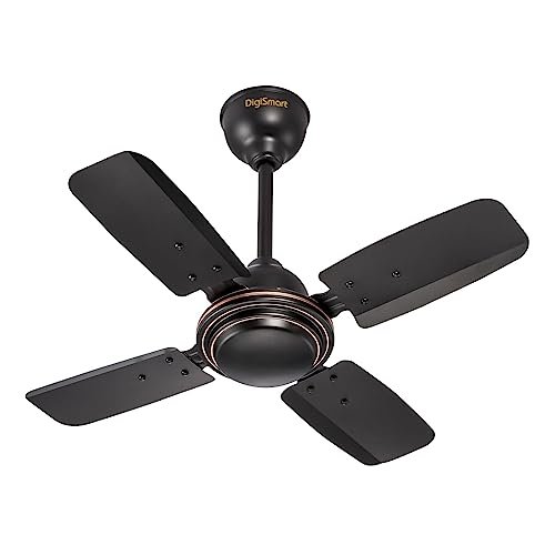 DIGISMART Uphaar 600 MM Ceiling Fan 850 RPM High Speed Air Delivery with 4 Blades, Anti-Dust Coating, 2 Years Warranty – Uphaar Brown