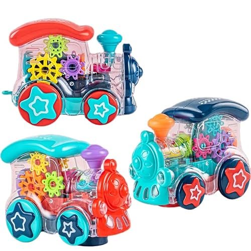 Goyal’s Transparent Gear Engine 3D Concept Toys – 360° Rotating Vehicle, Gear Simulation Technology with Engine Sound and Colorful Lights for Kids 1 Year & Above (Gear Engine)