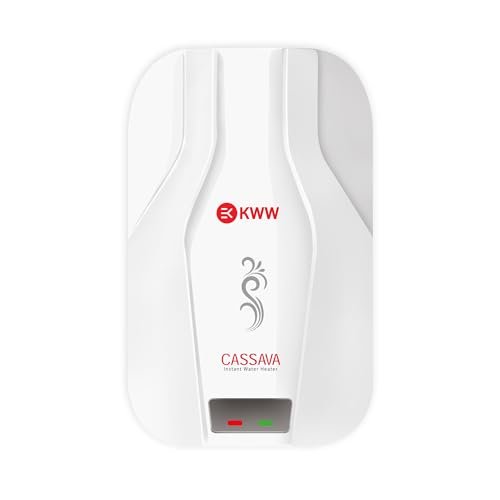 KWW Cassava Instant Vertical Water Heater | 5 Year Warranty on Inner Tank | Wall Mounting | Rust Proof | Stainless Steel Tank (5 Litre)