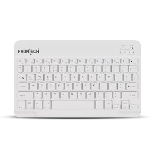 FRONTECH Wireless Mini Keyboard – 78 Keys, Bluetooth Connectivity, Rechargeable, Ultra Slim, Compact Design 1 Year Warranty (FT-1603AW)