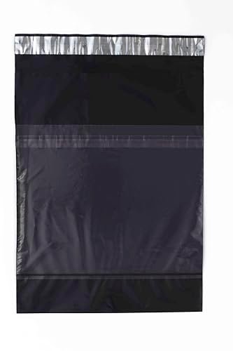 Porpoise Black Tamper Proof Courier Bags 6.5 x 8 Inch Pack of 100 with POD Jacket Self Adhesive Poly Mailer for E Commerce Shipping Packaging