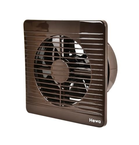 HEWA Onyx 6 inch 150mm high speed Ventilation Exhaust Fan for bathroom, kitchen with 2 year warranty (Brown)