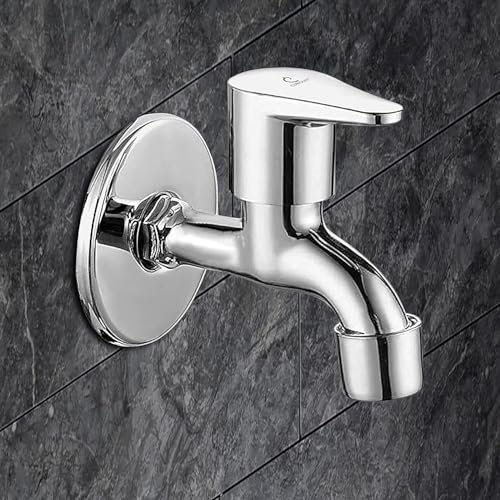 COSSIMO Stainless Steel Bib Cock Tap Bathroom Faucet, Single Handle, Chrome Finish