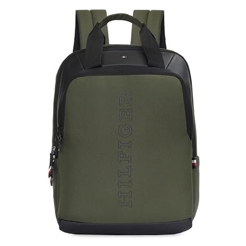 Tommy Hilfiger Unisex Hornet Laptop Backpack – Olive