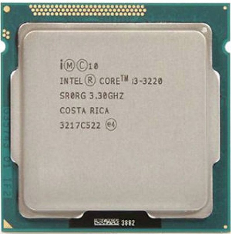 Intel i3 (3220) 3rd Generation Processor for H61 Motherboards 3.3 GHz LGA 1155 Socket 2 Cores Desktop Processor(Silver)