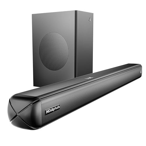 Boat Aavante 2.1 1600D / Orion Plus, Dolby Audio, 160W Signature Sound, 2.1CH Wired Subwoofer,Multiple Ports & EQ Modes, Bluetooth Sound bar, Home Theatre Soundbar Speaker (Premium Black)